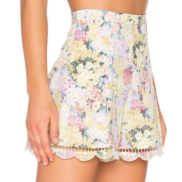Zimmermann Valour Hydrangea Flare Shorts Size 1 Small b89E - Picture 4 of 11